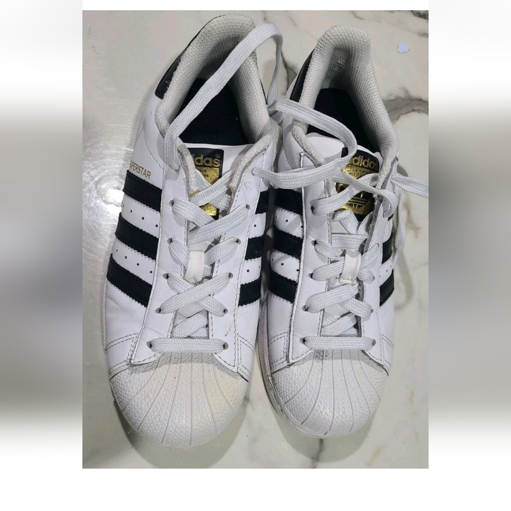 Adidas Superstar White with Black Stripes